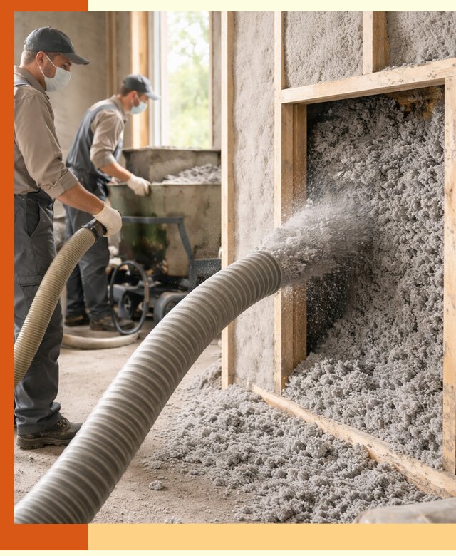 Утепление коттеджа эковатой в Большом Камне с гарантией качества