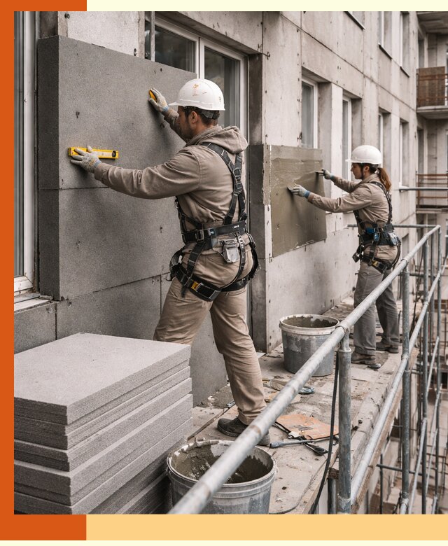 Утепление квартиры снаружи под ключ в Большом Камне