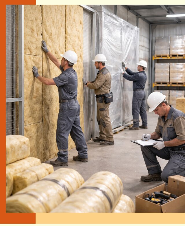 Утепление склада готовой продукции в Большом Камне качественно и быстро