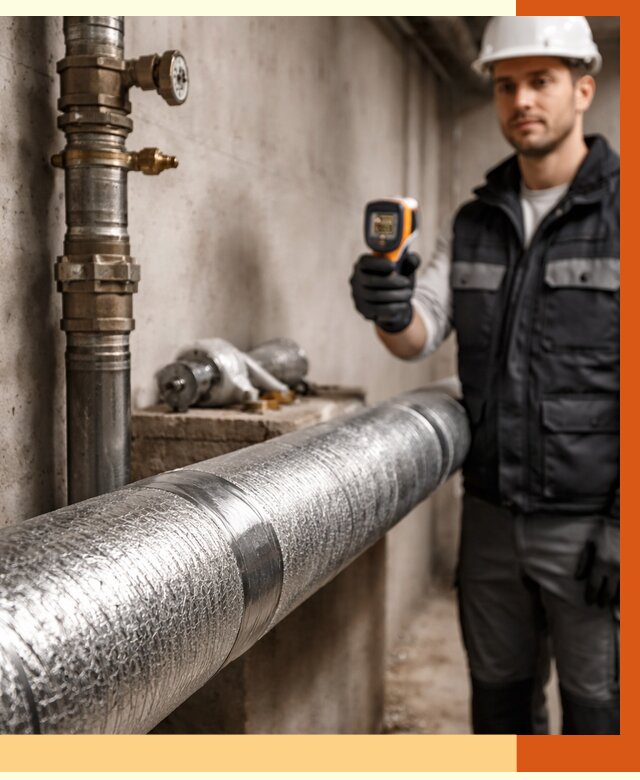 Утепление труб водоснабжения в Большом Камне от 8620 руб. за м² — услуги ТепломастерБль