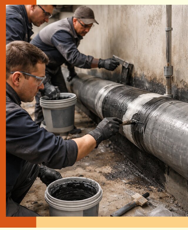 Гидроизоляция труб в Большом Камне — защита и герметизация коммуникаций